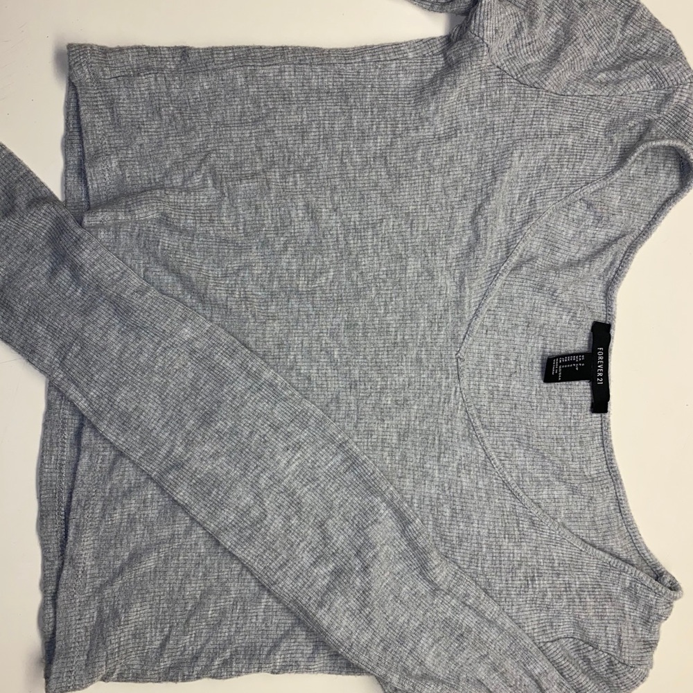 Long Sleeve Gray Top